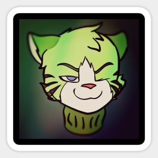 Winking Emerald by ANeedyRodent Sticker